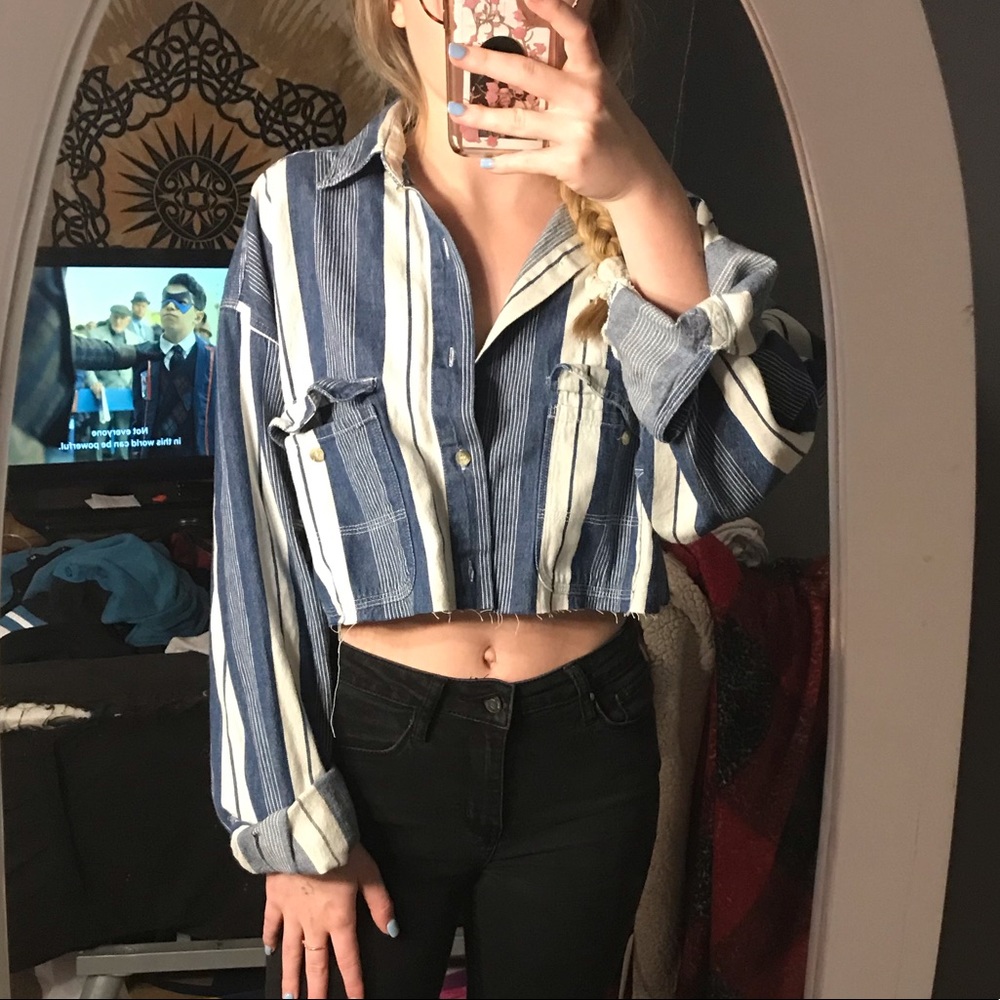 Cropped flannel